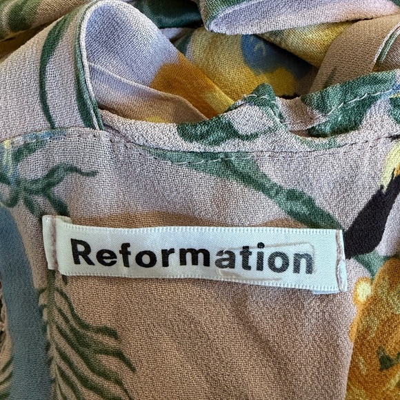 Reformation Conga Blush Toucan Christie Mini Dress Size 8 - 41293 - Picture 8 of 10